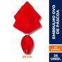 Imagem de Saco express envelope metalizado ovo da pascoa vermelho (25x25 cm.) c/ 25 un.
