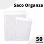 Imagem de Saco Organza - Saquinho Branco 30x40 cm - Com 50 Unidades - BRX