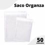 Imagem de Saco Organza - Saquinho Branco 30x40 - Com 50 Unidades - UMK