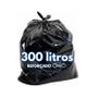 Imagem de Saco para Lixo 300 Litros - Reforçado Preto - Pacote com 5kg