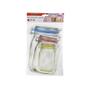 Imagem de Saco Reutilizável ZipLock Color c/ 03 unidades 1L, 500Ml, 150ml  - Hauskraft