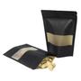 Imagem de Saco Zip Stand Up Pouch Hermetico Kraft Preto 18x26 - 50 Un