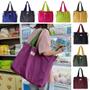 Imagem de Sacola De Compras Ecológica, Impermeável, Dobrável, Com Cordão, Reutilizável Para Viagens E