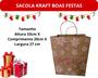 Imagem de Sacola Kraft Natal Boas Festas 1kg 10 Un - Ilustrações