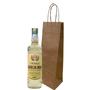 Imagem de Sacola Papel Kraft Garrafa Vinho Cachaça - 50 Unidades - 36 A x 12 L x 8,5 lateral