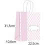 Imagem de Sacola para Presente Decorada BABY Rosa M 22,5X31,5X10CM PCT.C/10