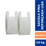 Imagem de Sacola Plástica Reforçada Branca 40x50 Resistente Com 2,5kg