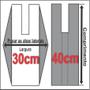 Imagem de Sacola Plástica Virgem Branca 30X40 cm - Fardo c/ 500un - Resistente