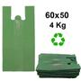 Imagem de Sacola reciclável verde 60x50 7 micras 4kg aprox 200 unidades