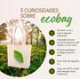 Imagem de Sacolas Ecológicas 38x40 Tecido Algodão Cru Resistente kit com 10 unidades