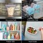 Imagem de Sacos de Armazenamento de Alimentos Reutilizáveis com Zíper - Conjunto de 8