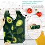 Imagem de Sacos de compras reutilizáveis BeeGreen Fruit Blueberry Avocado, pacote com 6 unidades