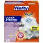 Imagem de Sacos de Lixo Hefty Ultra Strong - 49L, 80 Unidades com Cordão Branco