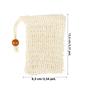 Imagem de Sacos De Sabão De Sisal Natural 5-50pcs Suporte De Bolsa De Malha Esfoliante De Banho Para Uso De