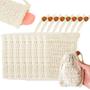 Imagem de Sacos De Sabão De Sisal Natural 5-50pcs Suporte De Bolsa De Malha Esfoliante De Banho Para Uso De