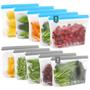 Imagem de Sacos Reutilizáveis para Alimentos IDEATECH - Pacote com 10 Unidades