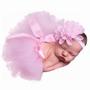 Imagem de Saia bailarina para ensaio fotográfico rosa bebê