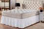 Imagem de Saia Box Ajustável Serve em Cama Casal Queen e King Babado com Elástico 1 Peça