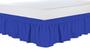 Imagem de Saia Box C/Duplo Elástico P/Cama Casal Queen/King Azul Royal