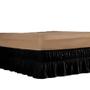 Imagem de Saia Box Cama Casal e Queen com 2 Elásticos Ajustável Babado 1 Peça