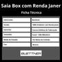 Imagem de Saia Box Casal Buettner Renda Janer Branca