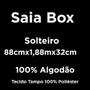 Imagem de Saia Box Solteiro Buettner 180 Fios Renda Marion Bege