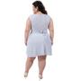 Imagem de Saia Brilho Lurex Envelope Curta Transpassada Plus Size Catwalk Feminina Branca