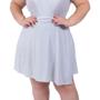 Imagem de Saia Brilho Lurex Envelope Curta Transpassada Plus Size Catwalk Feminina Branca