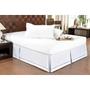 Imagem de Saia Cama Box Queen Babado Ponto Palito Branco (160x200) - Ortobom