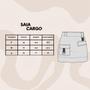 Imagem de Saia Cargo Feminina com Bolsos Laterais Bege ou Preta