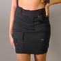 Imagem de Saia Cargo Feminina com Bolsos Laterais Bege ou Preta