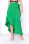 Imagem de Saia Envelope Midi Longa Transpassada - Veste Do 36 ao 44 VERDE