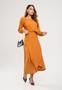 Imagem de Saia Envelope Midi Viscolinho Mostarda Salvatore Fashion