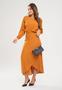 Imagem de Saia Envelope Midi Viscolinho Mostarda Salvatore Fashion