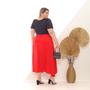 Imagem de Saia Envelope Plus Size Extragrande G1 G2 G3 Moda Verão