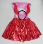 Imagem de Saia Fantasia Infantil Juvenil Carnaval Halloween Personagem Malévola Diabinha Vermelho e Preto