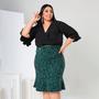 Imagem de Saia feminina evangelica babado rodada plus size