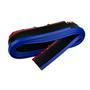 Imagem de Saia frontal Universal Flexível PVC Preto com Azul ajustável