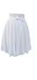 Imagem de Saia Godê Duplo Com Laço Branco Moda Evangélica