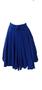 Imagem de Saia Godê Duplo Plus Size Com Laço Azul Moda Evangélica