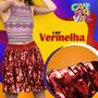 Imagem de Saia Havaiana De Fitinha Franja Carnaval e Bloquinho Metalizada 40cm Silver Festas