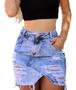 Imagem de Saia Jeans Hot Pants Destroyed Levanta Bumbum - Dl Jeans