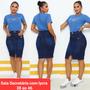 Imagem de Saia Jeans secretaria com lycra moda evangélica
