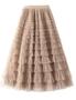 Imagem de Saia Maxi de Tule Flygo GG - Champagne