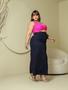 Imagem de SAIA MID COM FENDA COM LYCRA FRONTAL moda feminina  moda evangrelica