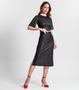 Imagem de Saia Midi Com Fenda Lateral Rovitex Preto
