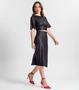 Imagem de Saia Midi Com Fenda Lateral Rovitex Preto