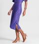 Imagem de Saia Midi Com Fenda Lateral Rovitex Roxo