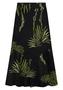 Imagem de Saia Midi Estampada Em Viscose Com Babado Lunender 34761
