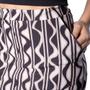 Imagem de Saia Midi Feminina Olho Fatal Estampada com Fenda Preta